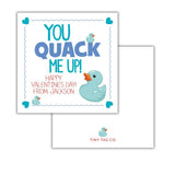 You Quack me Up Rubber Ducky Valentine {blue}
