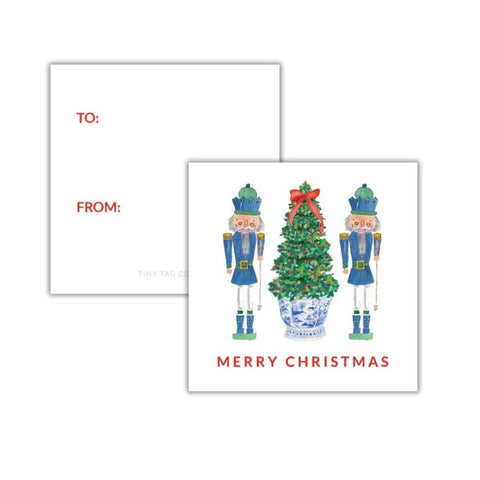 Chinoiserie + Nutcrackers Gift Tag (non-personalized)