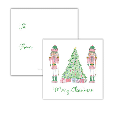 Christmas Tree Nutcrackers Gift Tag (non-personalized)