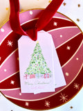 Pink Christmas Tree {hangtag}