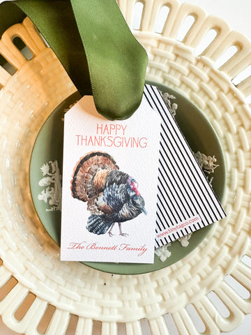 Happy Thanksgiving! Turkey Hangtag