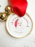 Round From Santa Gift Tag (non-personalized)