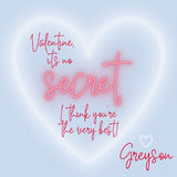 Invisible Ink Valentine {blue}