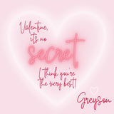 Invisible Ink Valentine {pink}