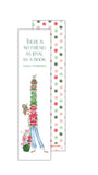 Christmas Book Girl Bookmark {non-personalized}