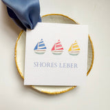 Watercolor Sailboat Trio gift tag