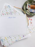Wild Blooms Lattice Notecard Set