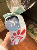 Non-Personalized Blues "Happy" Round Gift Tag
