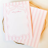 Charm + Cheer Rosy Ribbons Notecard Set