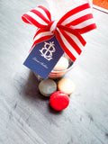 Perfectly Preppy Navy + White Monogram Hangtag