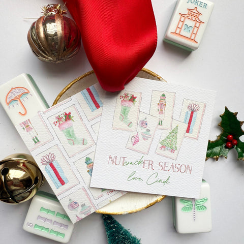 NutCRACKer Season Mahjong Christmas Gift Tag