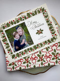 Timeless Tidings Crimson Holly Holiday Card