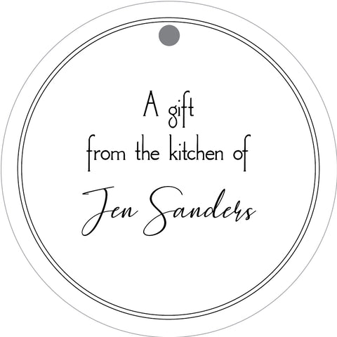 Round From the Kitchen Gift Tag