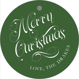 Hunter+ White Round Merry Christmas