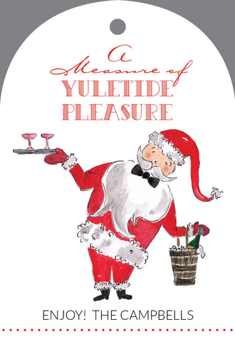 A Measure of Yuletide Pleasure Large Arch Tag