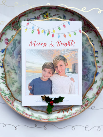 Vintage Lights Holiday Card