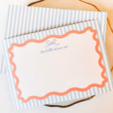 Charm + Cheer Coral Breeze Notecard Set