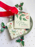 Evergreen Manor English Holly Gift Tag