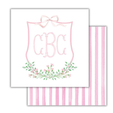 Pretty Pink Floral Crest