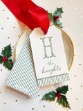 White + Hunter Pinstripe Hangtag