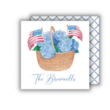 Hydrangea + Flags Basket Gift Tag