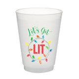 Lets Get Lit Frosted Cups