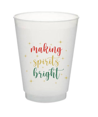 Making Spirits Bright Frosted Cups