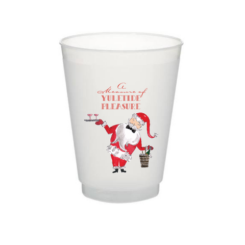 A Measure of Yuletide Pleasure Frosted Cups