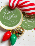 Hunter+ White Round Merry Christmas