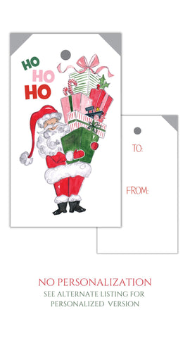Fill-In Jolly Fellow Santa Gift Tag (non-personalized)