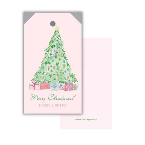 Pink Christmas Tree {hangtag}