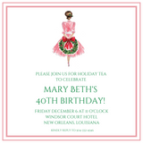 Vintage Holiday Gal Party Invitation