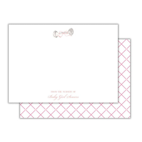 Baby Rattle Nursery Notes-Pink