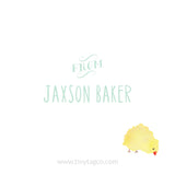 "Happy Easter" Chick Trio Gift Tag