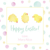 "Happy Easter" Chicks Gift Tag