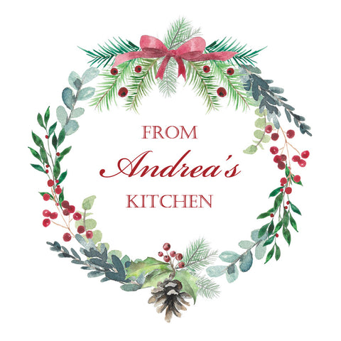 Mixed Wreath Kitchen Christmas Tiny Tag