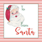 Non-Personalized Santa Christmas Tiny Tag