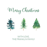 Watercolor Tree Trio Tiny Tag