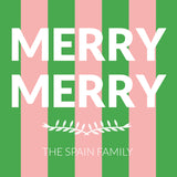 Merry Merry Pink and Green