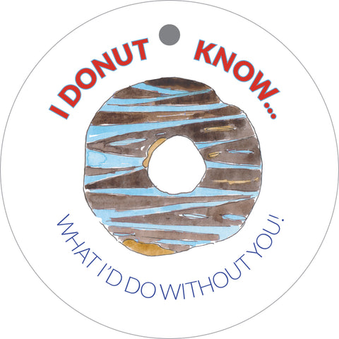 Round Donut Valentine {non-personalized blue}