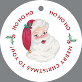 Round Santa Gift Tag (non-personalized)