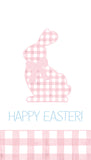 Non-Personalized  Pink Gingham Bunny Hangtag