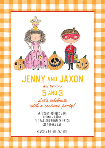 Trick or Treat Party Invitation