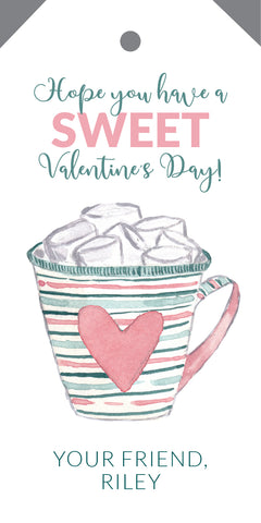 Hot Cocoa Valentine {Large Hangtag}