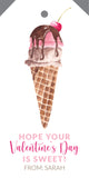 Ice Cream Valentine Gift Stack {Large Hangtag}