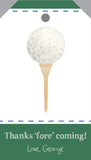 Golf Favor Tag {pink and blue colorway}