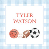 Multisport Tiny Tag with Gingham