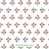 Block Print Gift Tag- Pink + Green