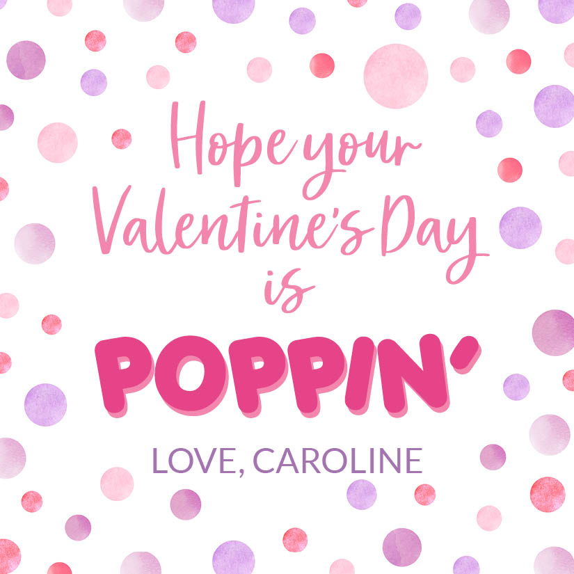 Hope your Valentine's Day is POPPIN'! pink + purple – Tiny Tag Co. hope-your-valentine-s-day-is-poppin-pink-purple-tiny-tag-co