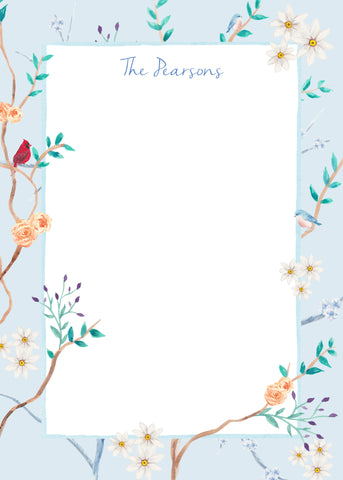 Chinoiserie Chic Notepad {blue}